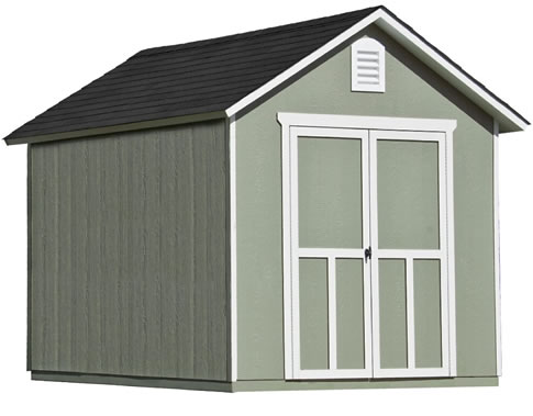 Handy Home Meridian 8x10 Wood Storage Shed w/ Floor