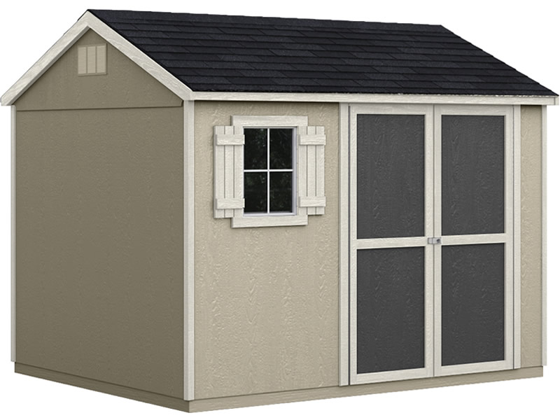 Handy Home Avondale 10x8 Wood Shed w/ Floor Handy Home Avondale 10x8 Wood Shed w/ Floor