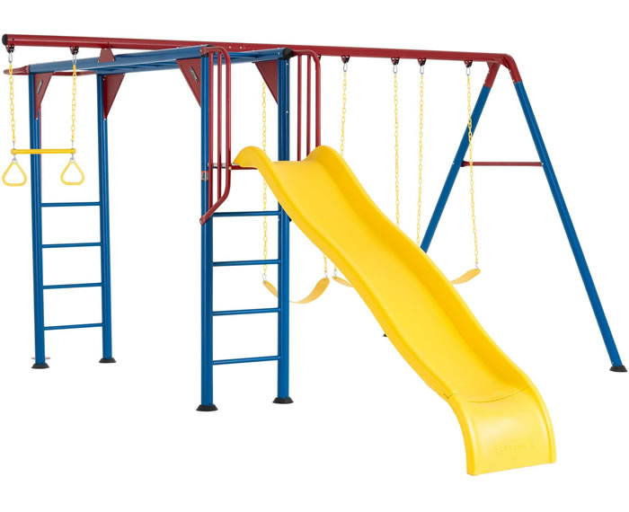 Lifetime Monkey Bar Swing Set Playground - Primary Colors Lifetime Monkey Bar Swing Set Playground - Primary Colors