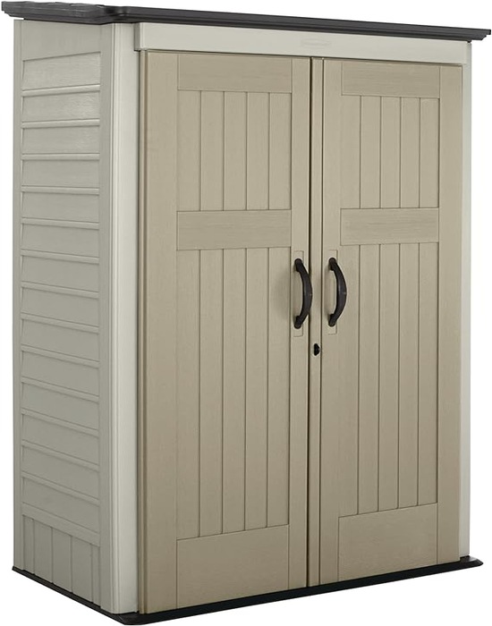 Rubbermaid 4x2.5 Vertical Shed - Sandstone Rubbermaid 4x2.5 Vertical Shed - Sandstone