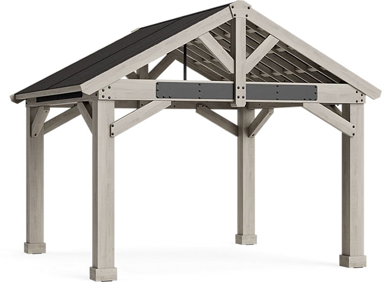 Yardistry 16x14 Timber Frame Pavilion Kit Yardistry 16x14 Timber Frame Pavilion Kit