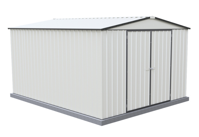 Absco Regent 10x12 Metal Shed Kit - Surfmist Absco Regent 10x12 Metal Shed Kit - Surfmist