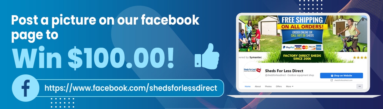 Post a picture on our facebook page for a chance to win $100! Post a picture on our facebook page for a chance to win $100!