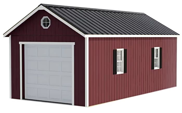 Tailored Titan 12x20 Signature Classic Pre-Cut Wood Garage Kit Tailored Titan 12x20 Signature Classic Pre-Cut Wood Garage Kit