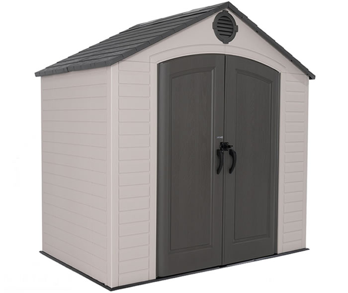 Lifetime 8x5 Outdoor Plastic Shed Kit w/ Floor Lifetime 8x5 Outdoor Plastic Shed Kit w/ Floor
