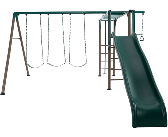 Lifetime Monkey Bar Swing Set Playground - Earthtone Lifetime Monkey Bar Swing Set Playground - Earthtone
