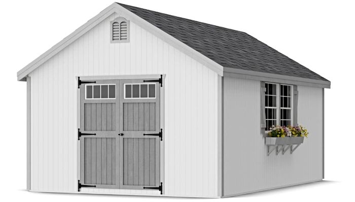 Little Cottage Co. 12x18 Colonial Williamsburg Wood Shed Kit Little Cottage Co. 12x18 Colonial Williamsburg Wood Shed Kit
