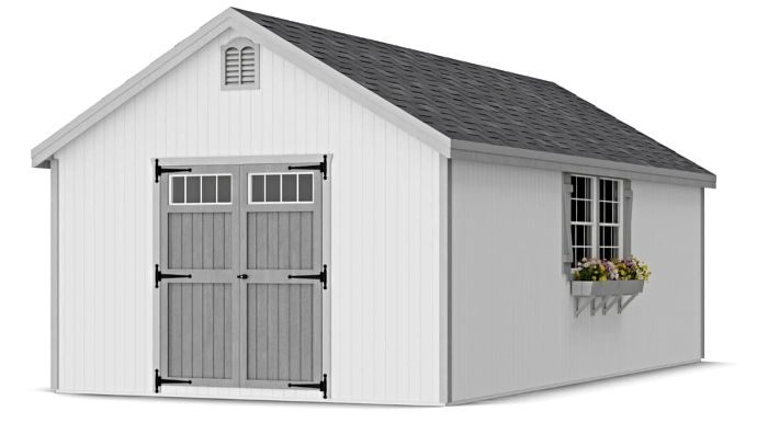 Little Cottage Co. 12x24 Colonial Williamsburg Wood Shed Kit Little Cottage Co. 12x24 Colonial Williamsburg Wood Shed Kit