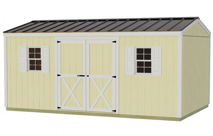 Best Barns Cypress 16'W x 10'D Wood Storage Shed Kit - ALL Pre-Cut