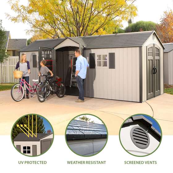 Lifetime 20x8 New Style Storage Shed Kit w/ Floor 60127