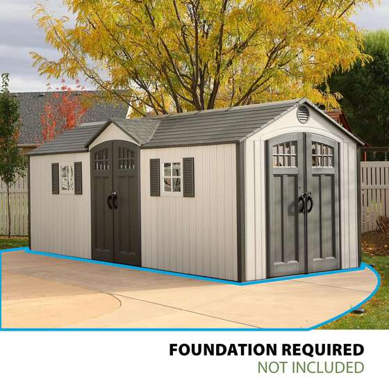 Lifetime 20x8 New Style Storage Shed Kit w/ Floor 60127