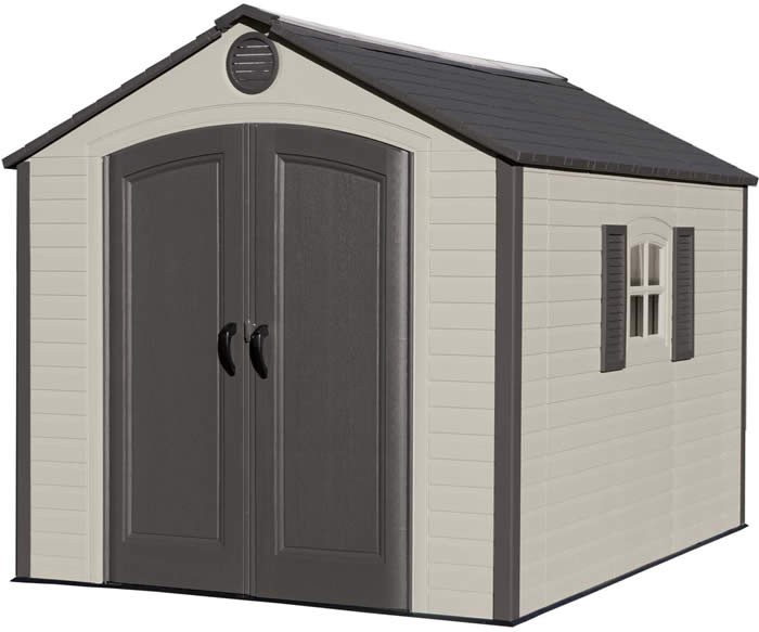 lifetime sheds 8x10 plastic shed kit - ridge skylight 60056
