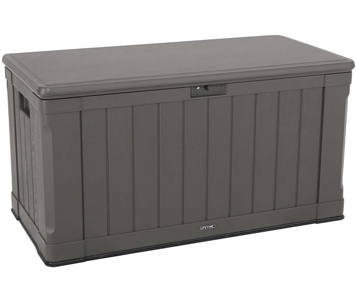 Lifetime Sheds 116 Gallon Simulated Wood Deck Box 60089 - roblox set of 6 empty storage crates