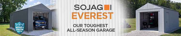 Sojag Everest Steel Garages - Our Toughest All Season Metal Garage - Shop Now!