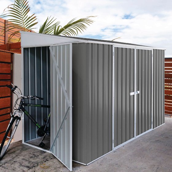 Made of High Quality Galvanized steel, this shed is maintenance-free and will not rot or rust is mildew resistant, and stands up to weather's harshest elements!