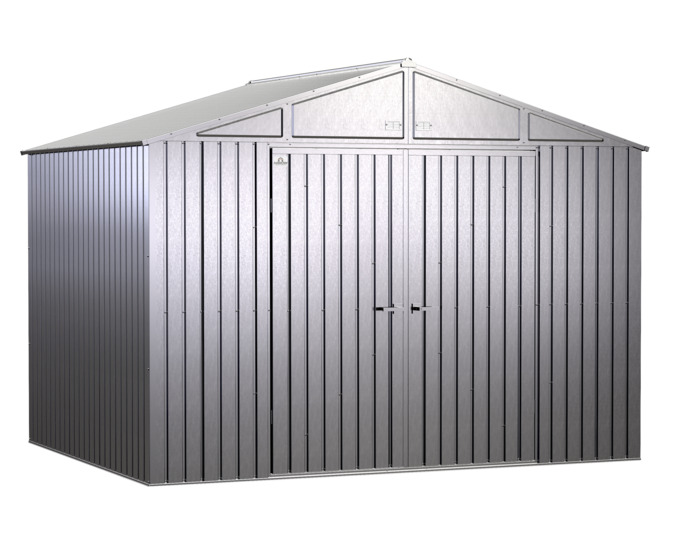 Arrow 10x8 Elite Galvanize Steel Storage Shed - Galvalume