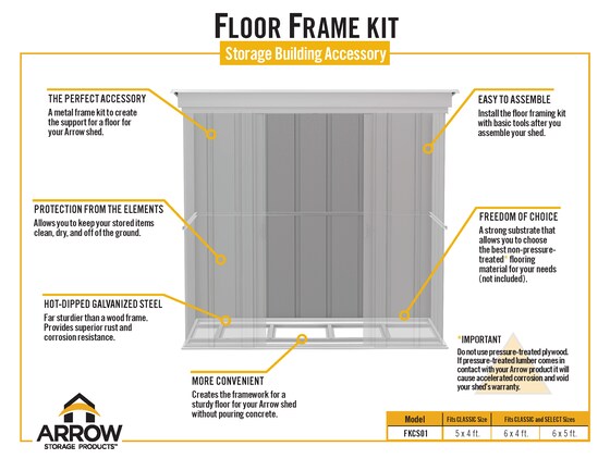 Arrow Floor Frame Kit 