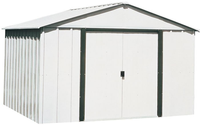  10x8 arrow storage shed the arrow arlington 10x8 metal shed kit has a