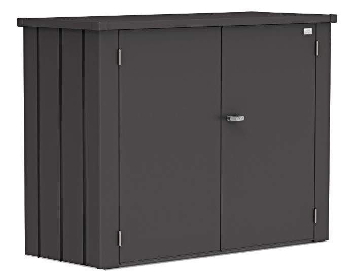 Biohort Romeo 4x2 Metal Storage Locker - Dark Gray