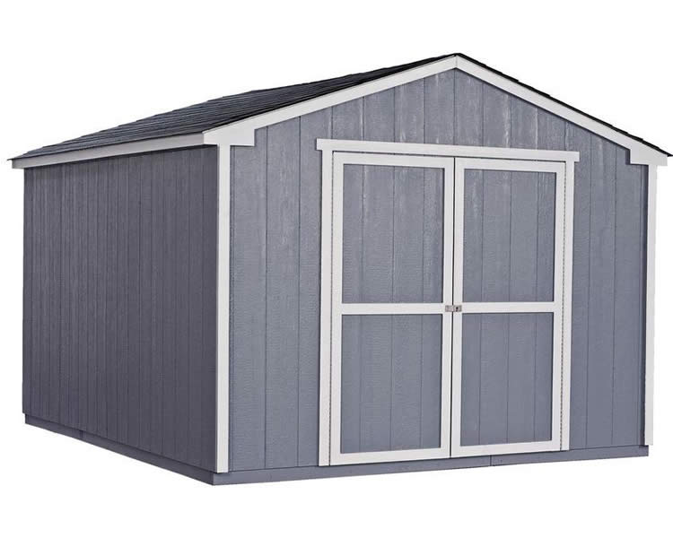 Handy Home Products Cumberland 10x12 Wood Storage Shed Kit 