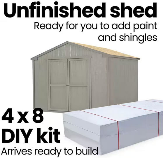 Cumberland Sheds Are Pre-Cut, Pre-Packaged and Factory Sealed For Delivery