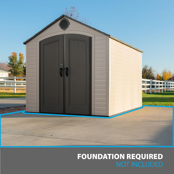 Lifetime 8x10 Shed 60371 - Foundation Required