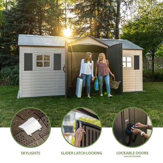 Lifetime Legacy 15x8 Plastic Shed Kit w/ Floor (60465)