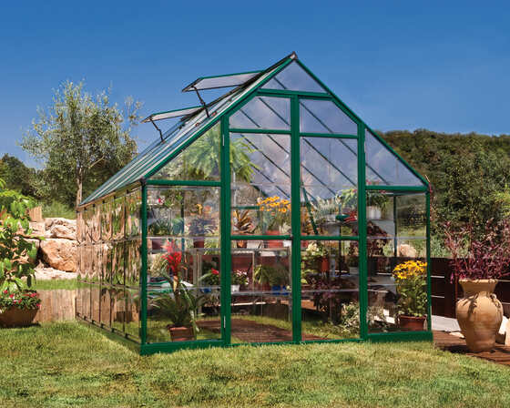 Palram - Canopia Balance 8x12 Greenhouse Kit - Green 