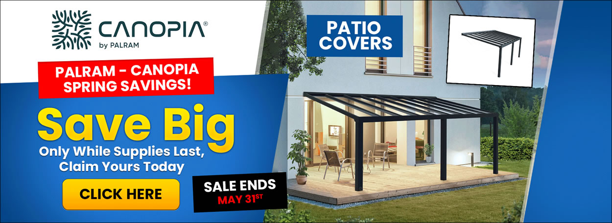 Palram Canopia Carports and Patio Covers Sale - Sale Ends May 31st - Free Shipping
