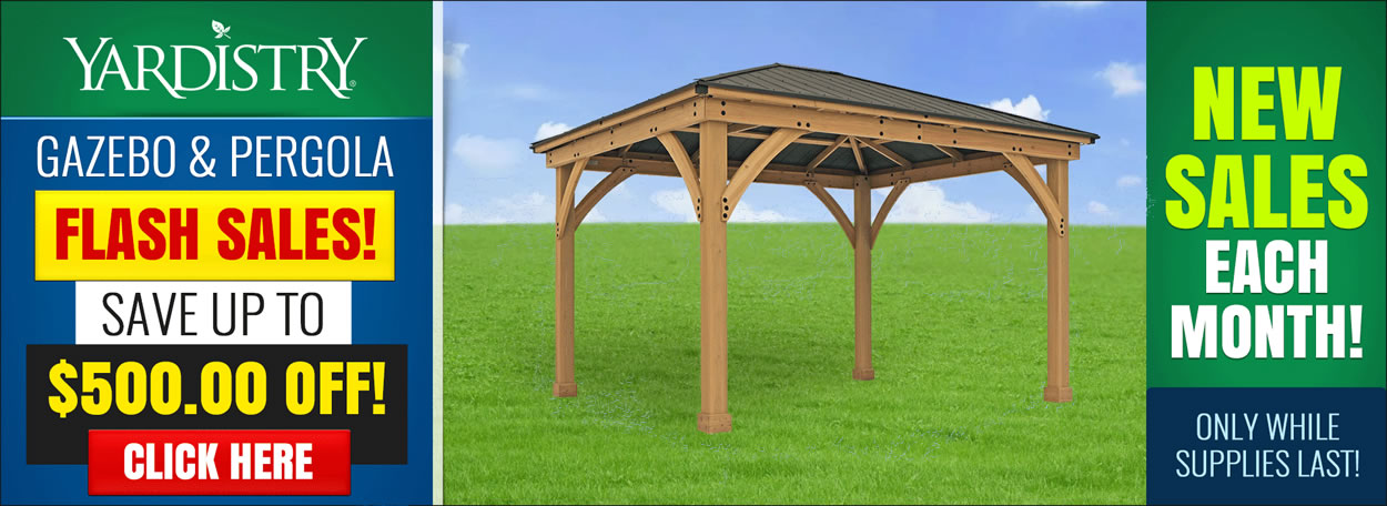 Yardistry Cedar Wood Gazebo Monthly Promos